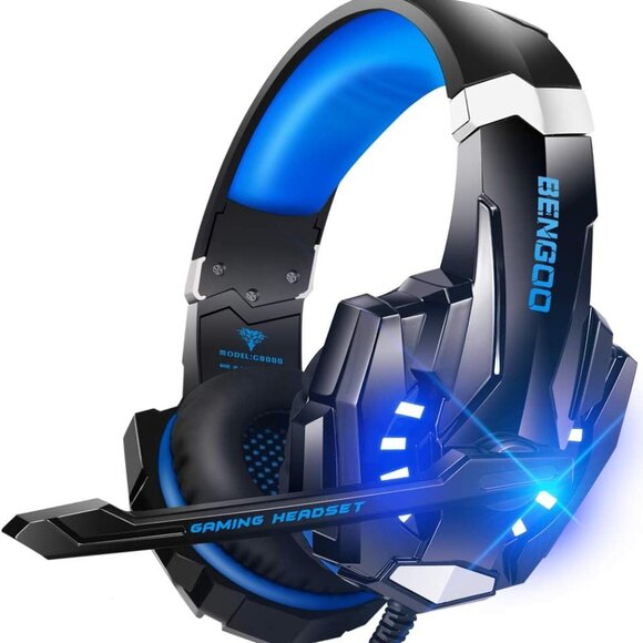 Multi-Platform Gaming Headset with Surround Sound Black/Blue - Picture 1 of 8